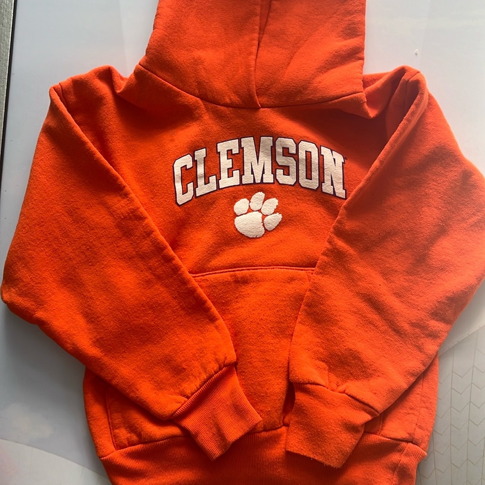 Kids Clemson Hooded Sweatshirt Size Youth XS 2-4 Years